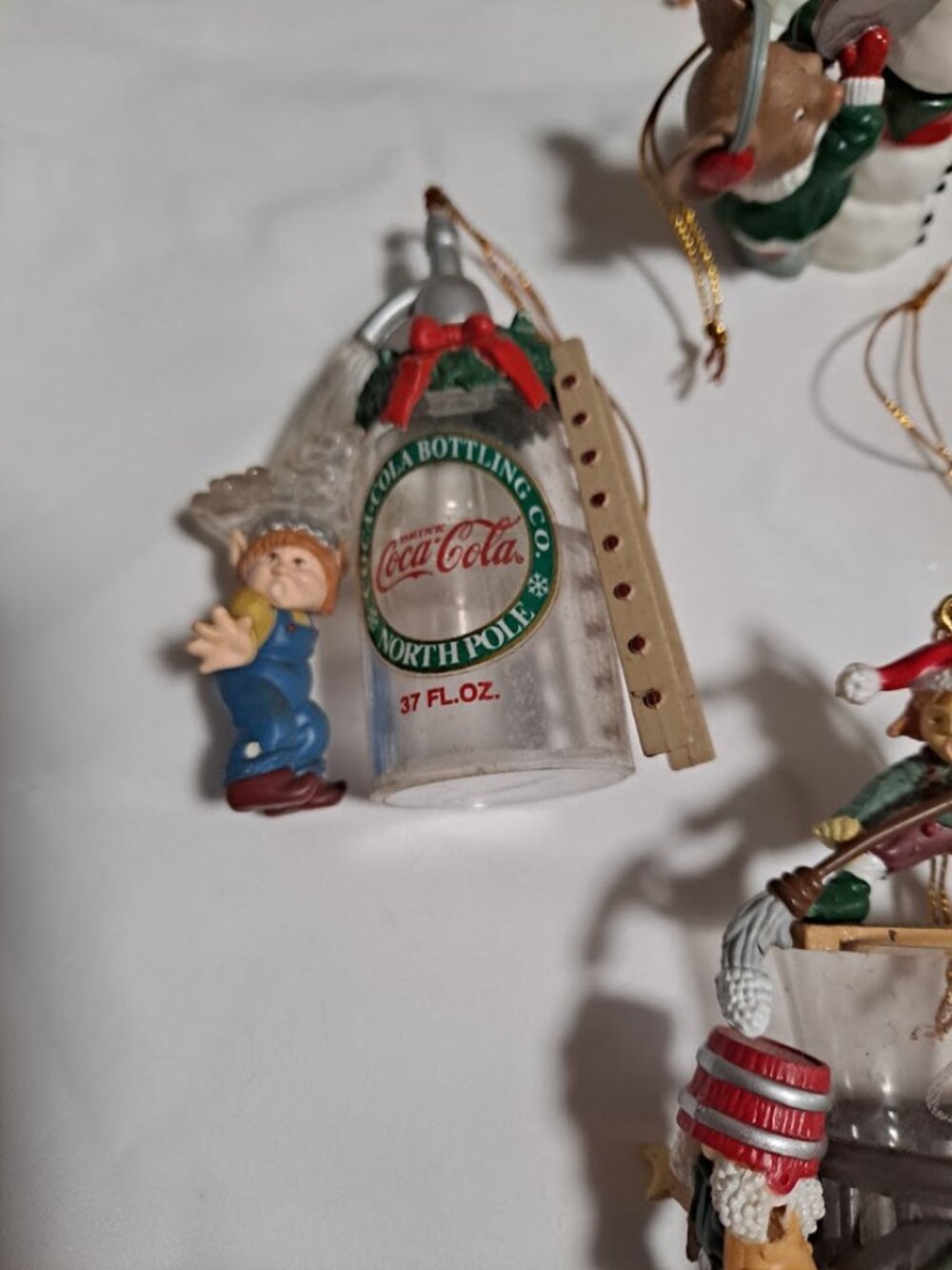 Vintage Mixed Lot of 18 Christmas Ornaments Hallmark, Coca-Cola, Lustre Fame - Picture 2 of 10